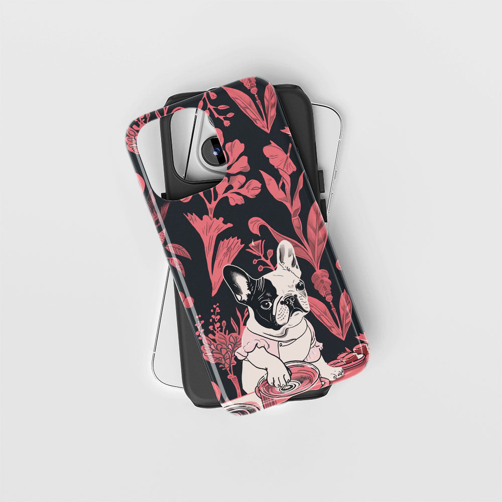 Double-Layer Semi-Handprinted Tough Matte iPhone Case