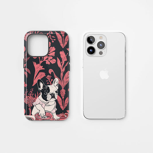 Double-Layer Semi-Handprinted Tough Matte iPhone Case