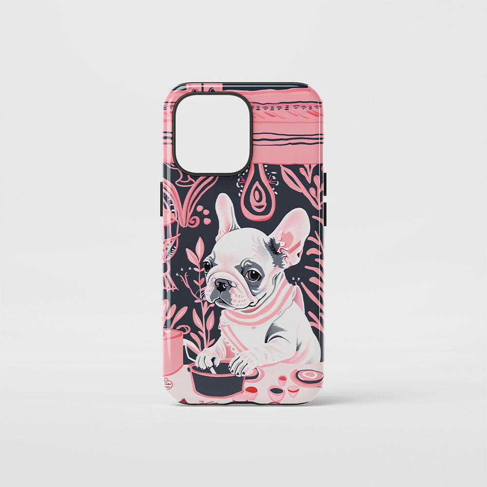 Double-Layer Semi-Handprinted Tough Matte iPhone Case