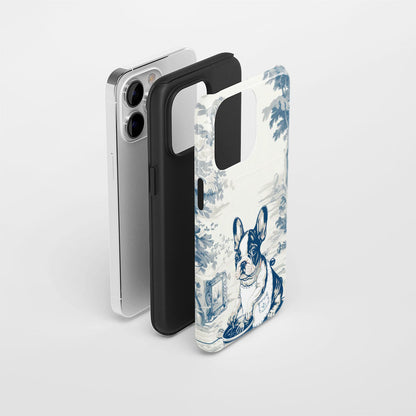 Double-Layer Semi-Handprinted Tough Matte iPhone Case