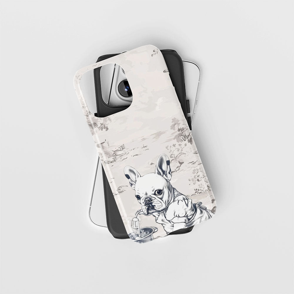 Double-Layer Semi-Handprinted Tough Matte iPhone Case