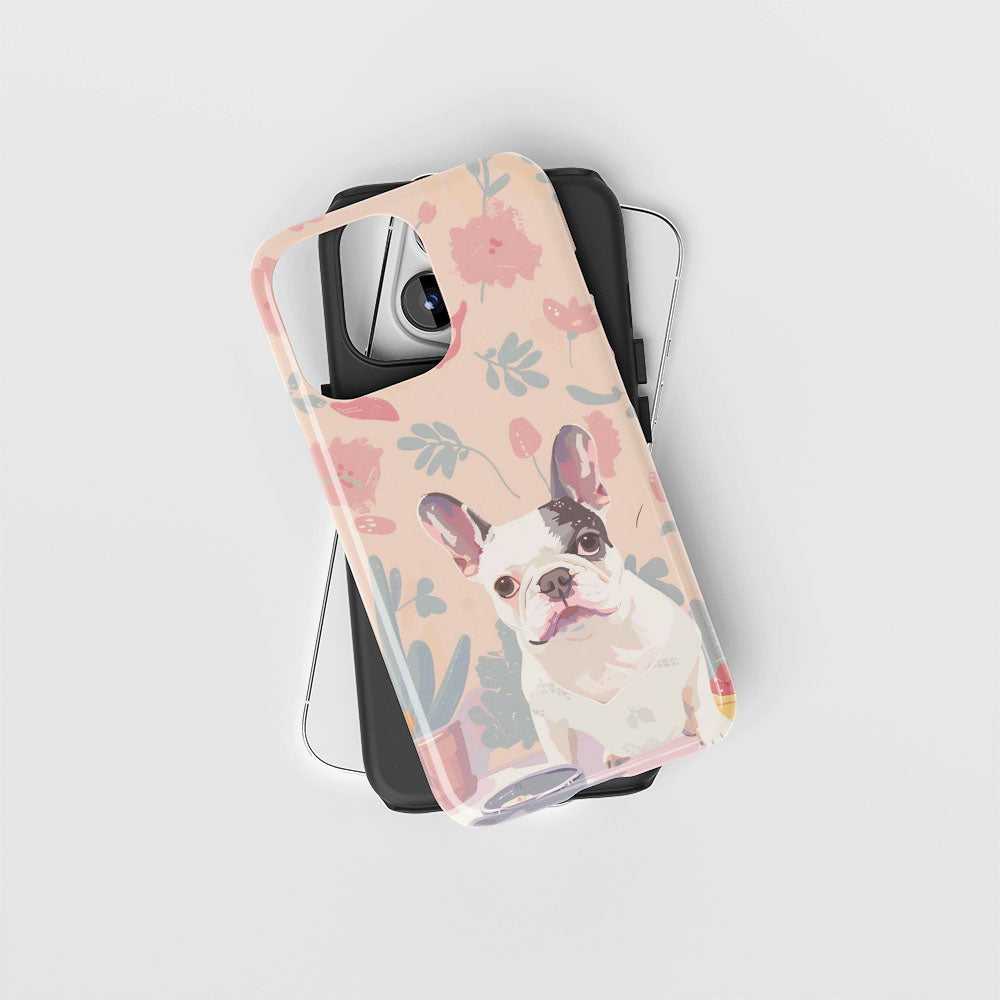 Double-Layer Semi-Handprinted Tough Matte iPhone Case