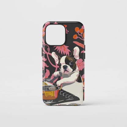 Double-Layer Semi-Handprinted Tough Matte iPhone Case