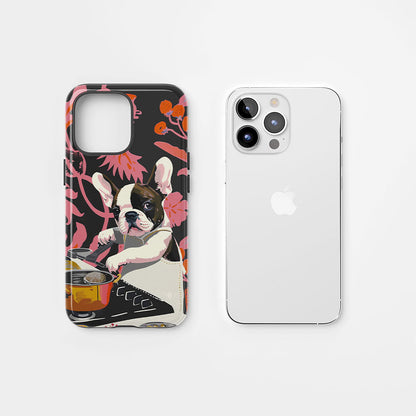 Double-Layer Semi-Handprinted Tough Matte iPhone Case