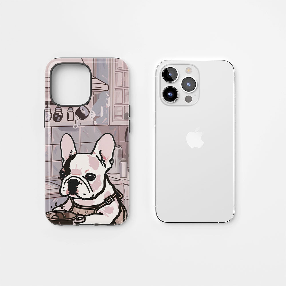 Double-Layer Semi-Handprinted Tough Matte iPhone Case