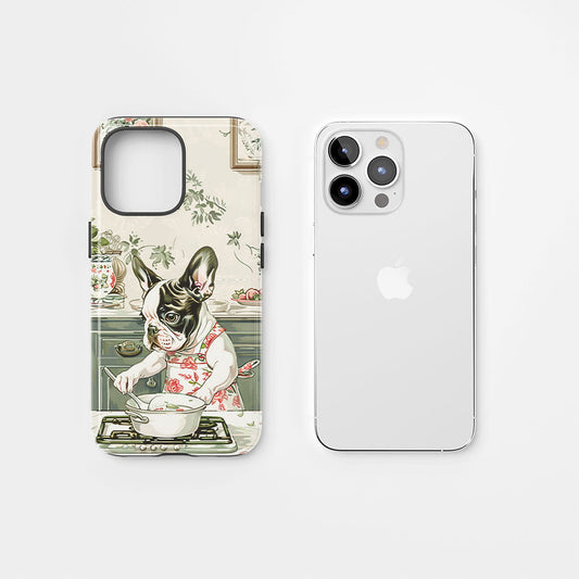 Double-Layer Semi-Handprinted Tough Matte iPhone Case