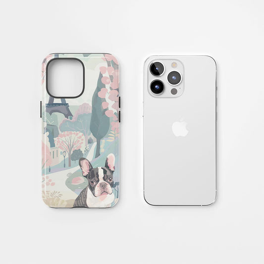 Double-Layer Semi-Handprinted Tough Matte iPhone Case