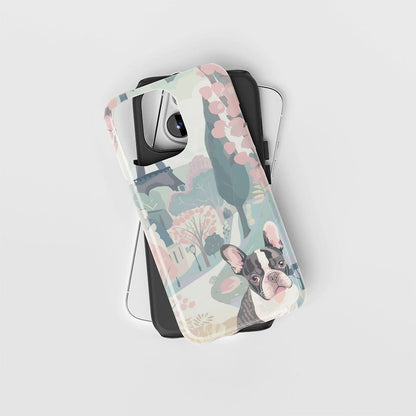 Double-Layer Semi-Handprinted Tough Matte iPhone Case