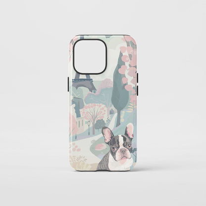 Double-Layer Semi-Handprinted Tough Matte iPhone Case