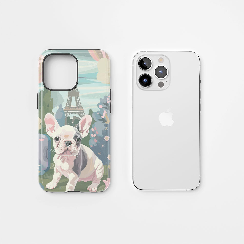 Double-Layer Semi-Handprinted Tough Matte iPhone Case