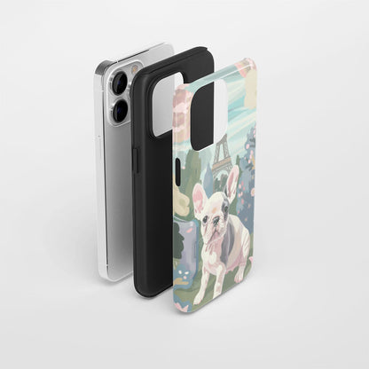 Double-Layer Semi-Handprinted Tough Matte iPhone Case