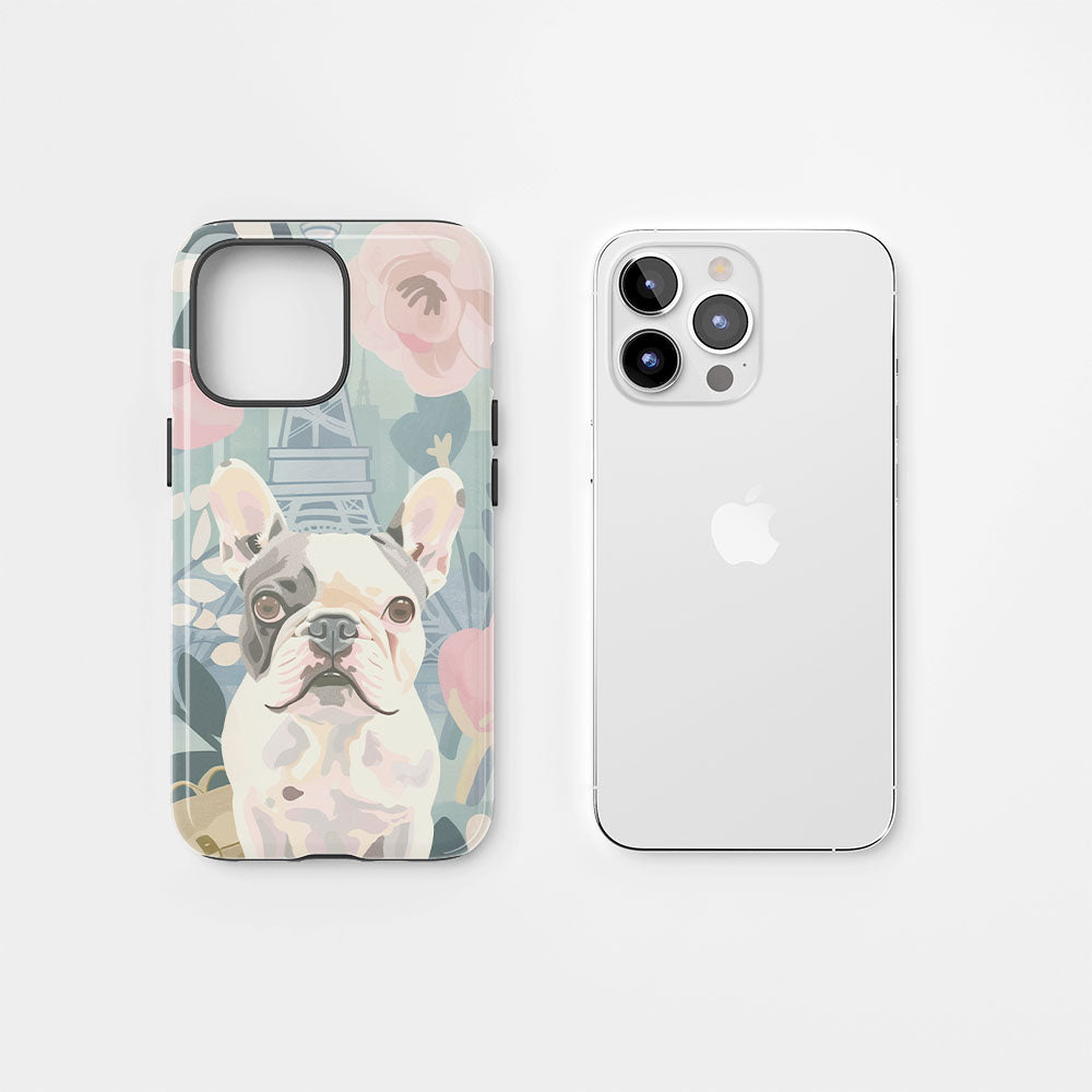 Double-Layer Semi-Handprinted Tough Matte iPhone Case