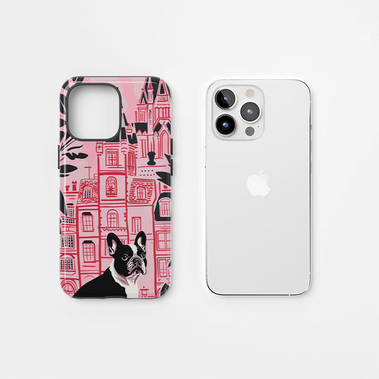 Double-Layer Semi-Handprinted Tough Matte iPhone Case