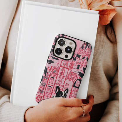 Double-Layer Semi-Handprinted Tough Matte iPhone Case