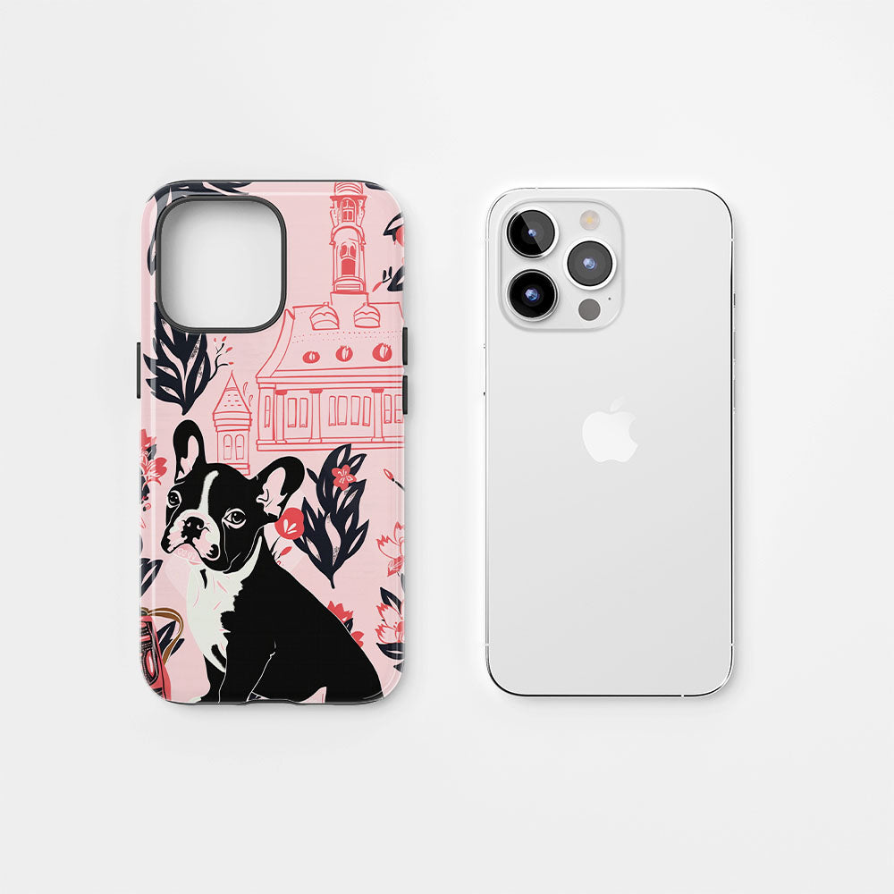 Double-Layer Semi-Handprinted Tough Matte iPhone Case