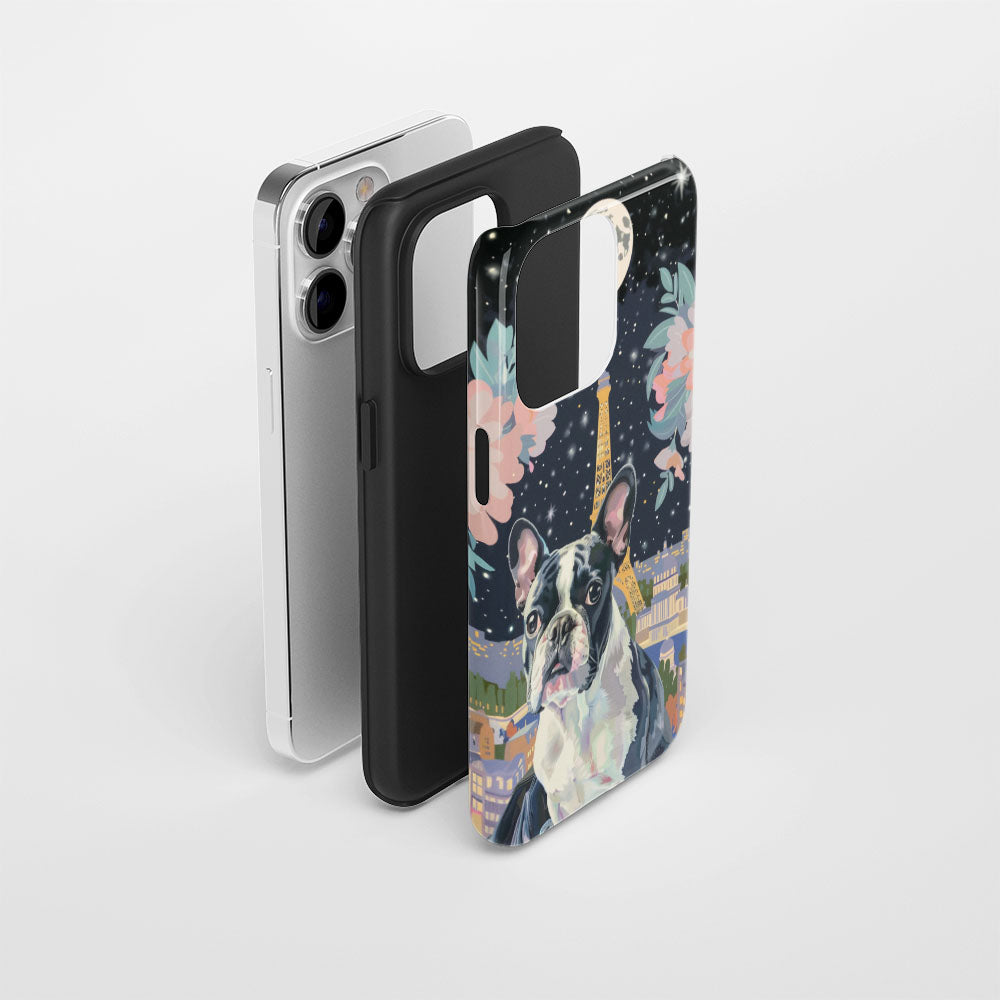 Double-Layer Semi-Handprinted Tough Matte iPhone Case