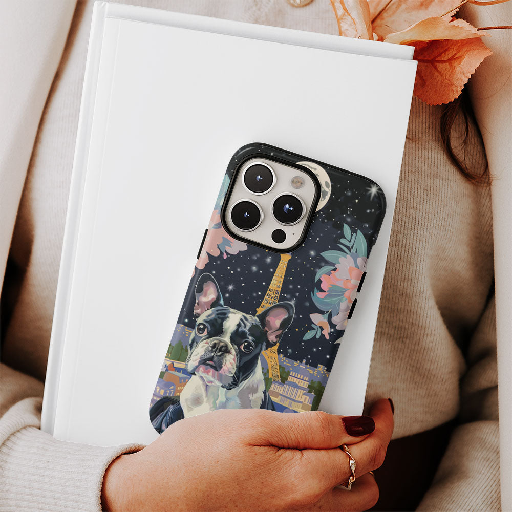 Double-Layer Semi-Handprinted Tough Matte iPhone Case