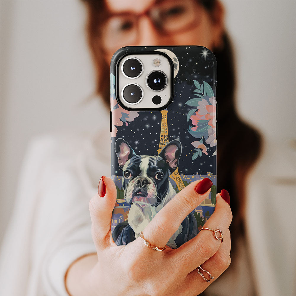 Double-Layer Semi-Handprinted Tough Matte iPhone Case