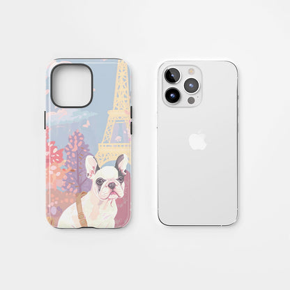 Double-Layer Semi-Handprinted Tough Matte iPhone Case