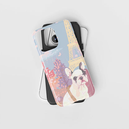 Double-Layer Semi-Handprinted Tough Matte iPhone Case