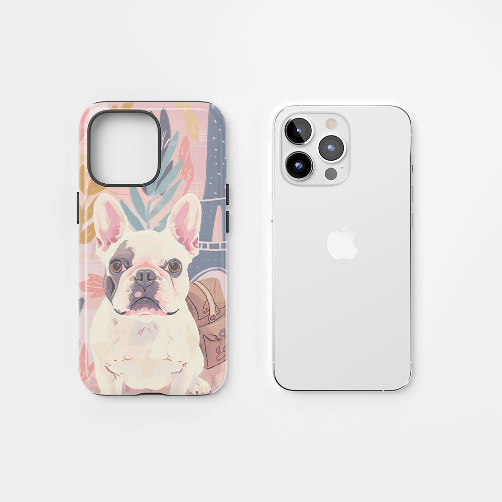 Double-Layer Semi-Handprinted Tough Matte iPhone Case