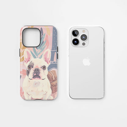 Double-Layer Semi-Handprinted Tough Matte iPhone Case