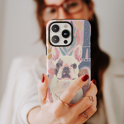 Double-Layer Semi-Handprinted Tough Matte iPhone Case