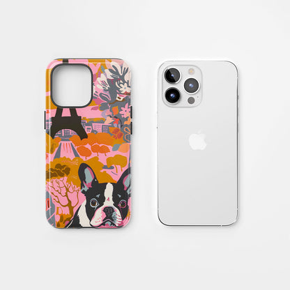 Double-Layer Semi-Handprinted Tough Matte iPhone Case