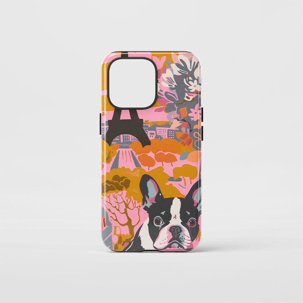 Double-Layer Semi-Handprinted Tough Matte iPhone Case