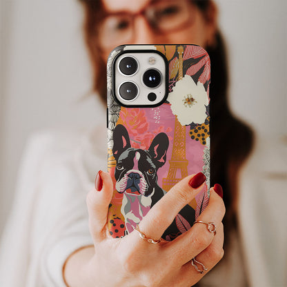 Double-Layer Semi-Handprinted Tough Matte iPhone Case