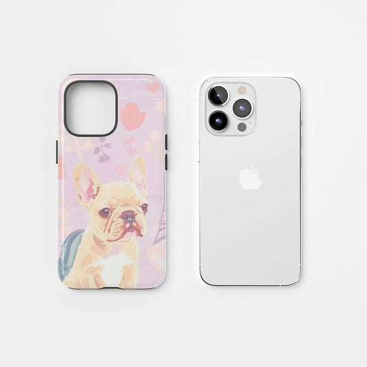 Double-Layer Semi-Handprinted Tough Matte iPhone Case