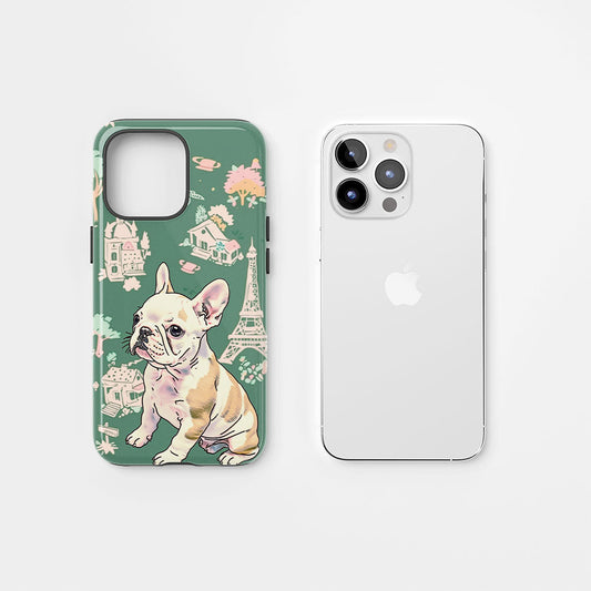 Double-Layer Semi-Handprinted Tough Matte iPhone Case