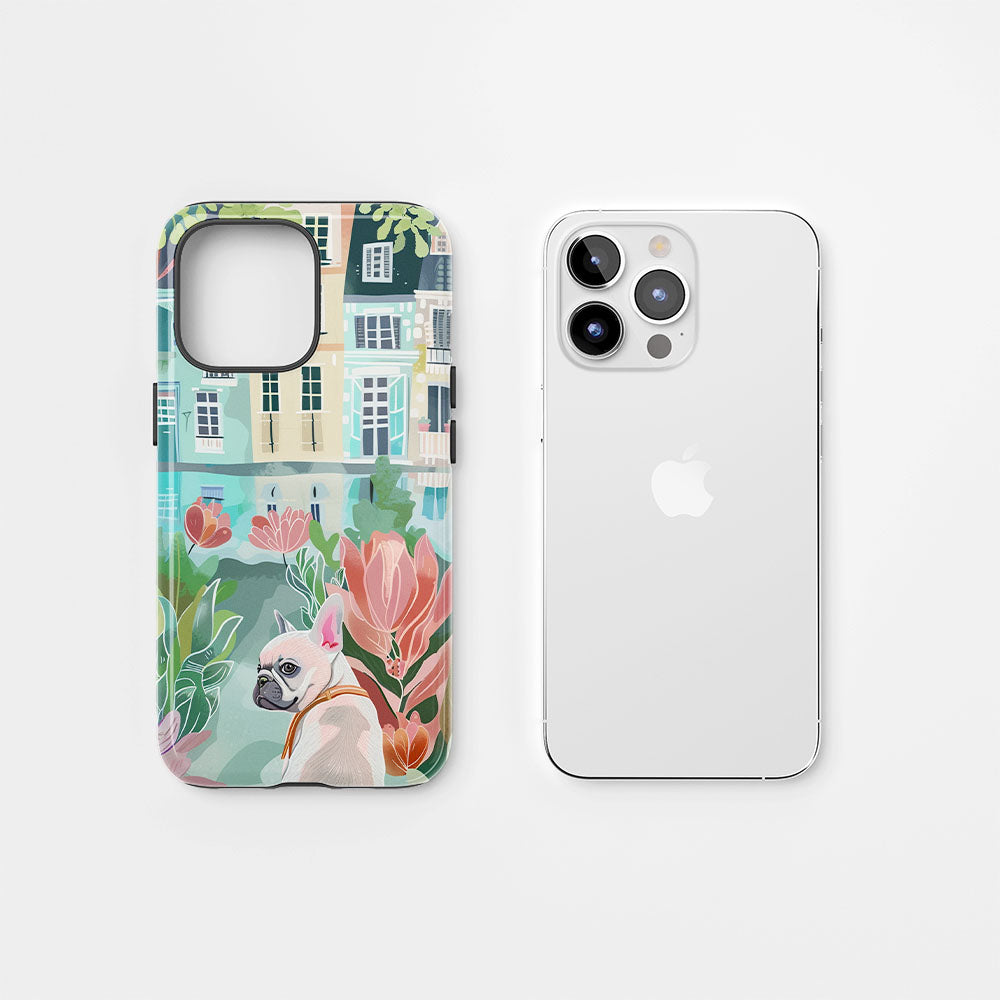 Double-Layer Semi-Handprinted Tough Matte iPhone Case