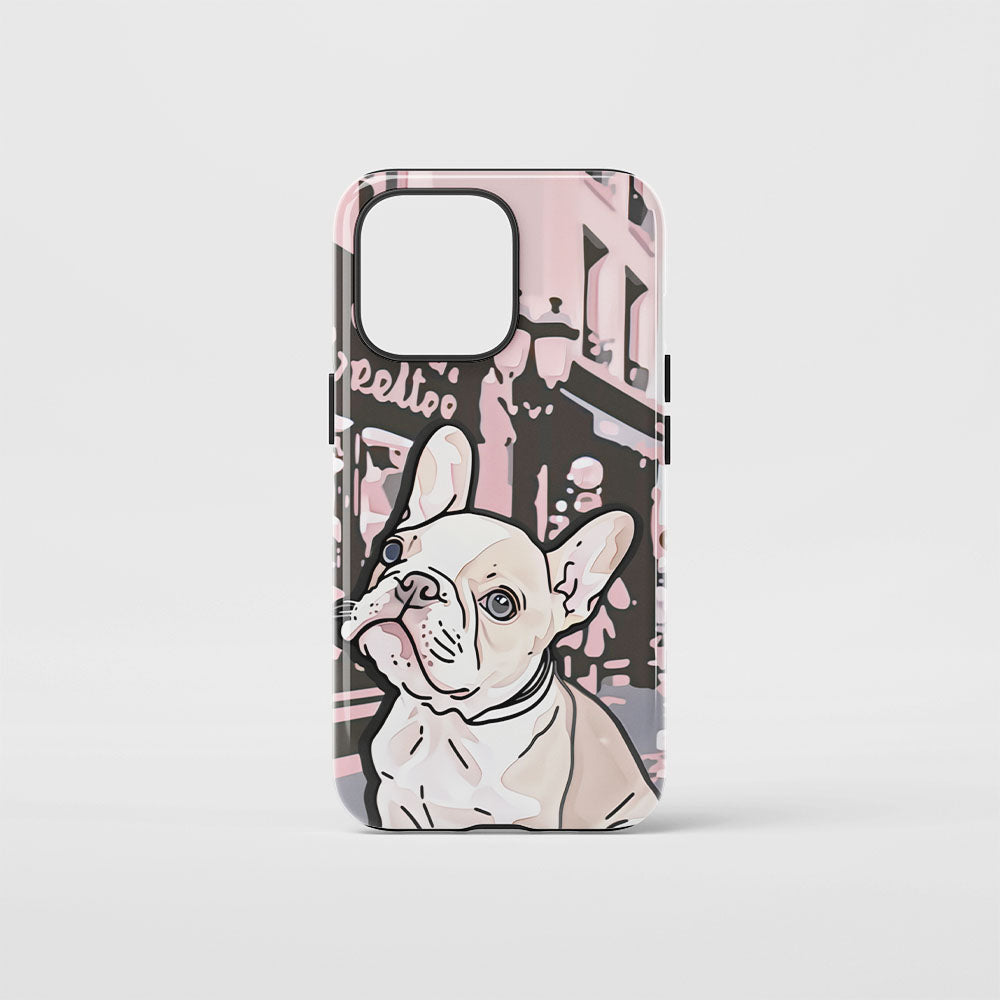 Double-Layer Semi-Handprinted Tough Matte iPhone Case