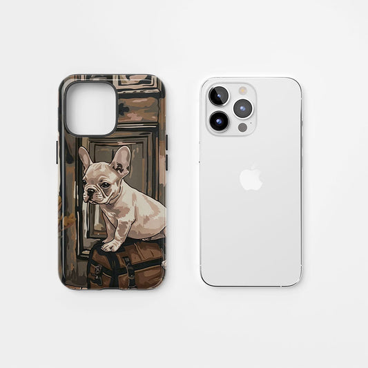 Double-Layer Semi-Handprinted Tough Matte iPhone Case