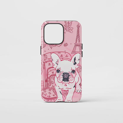 Double-Layer Semi-Handprinted Tough Matte iPhone Case