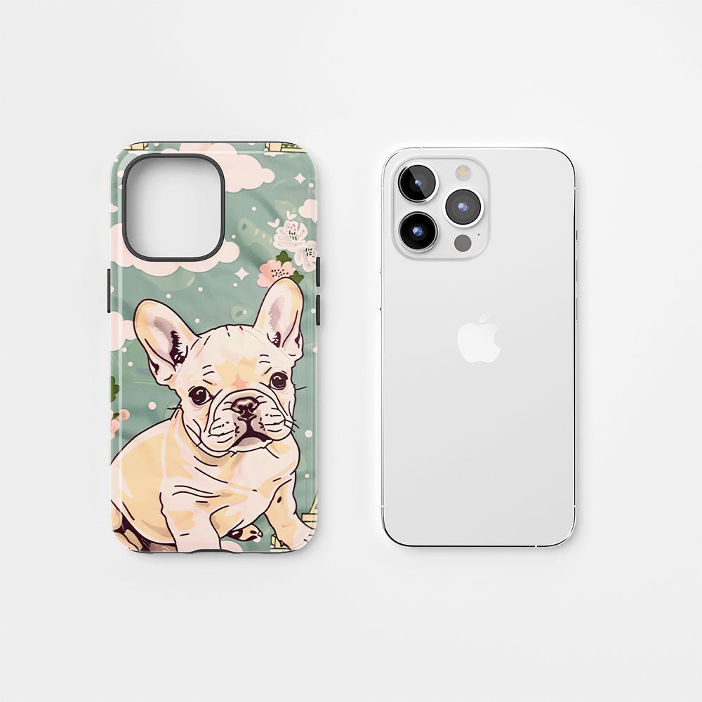 Double-Layer Semi-Handprinted Tough Matte iPhone Case