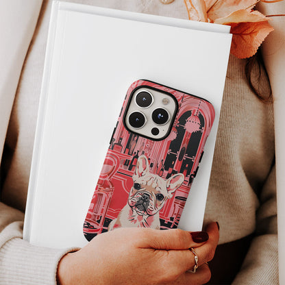 Double-Layer Semi-Handprinted Tough Matte iPhone Case