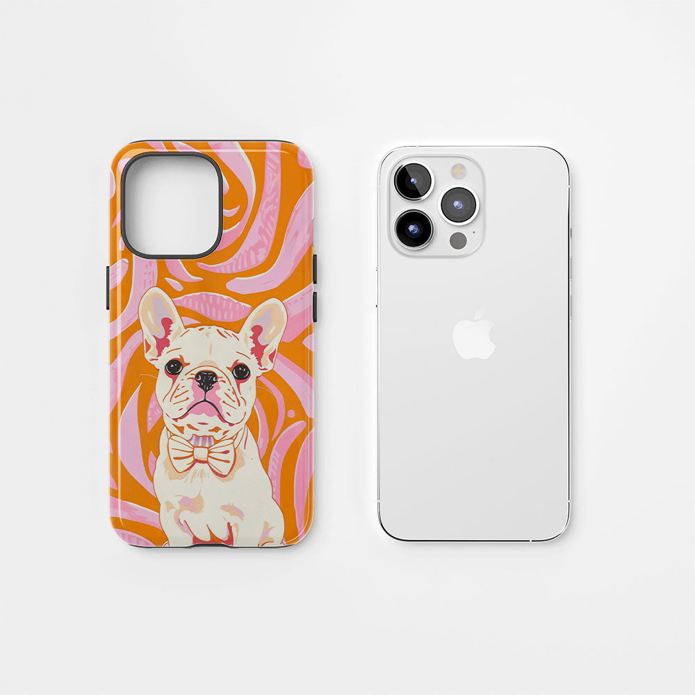 Double-Layer Semi-Handprinted Tough Matte iPhone Case