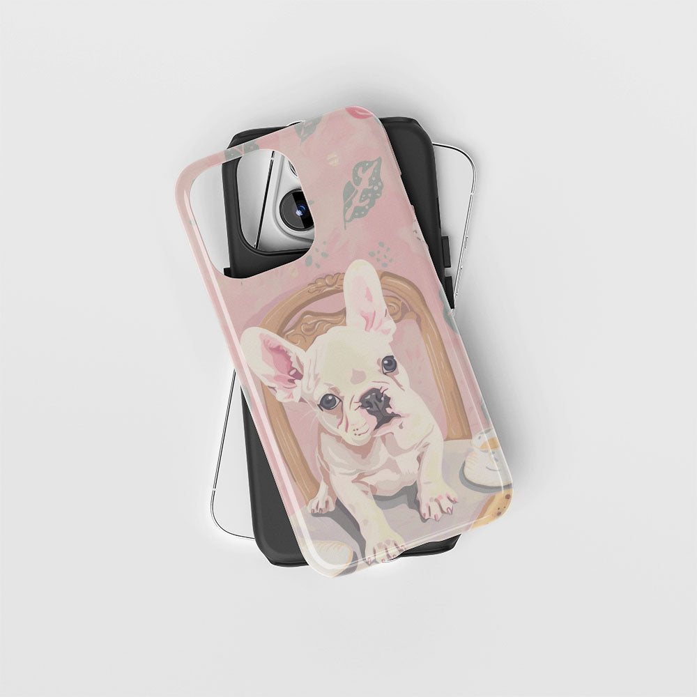 Double-Layer Semi-Handprinted Tough Matte iPhone Case