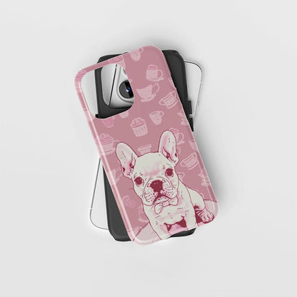 Double-Layer Semi-Handprinted Tough Matte iPhone Case