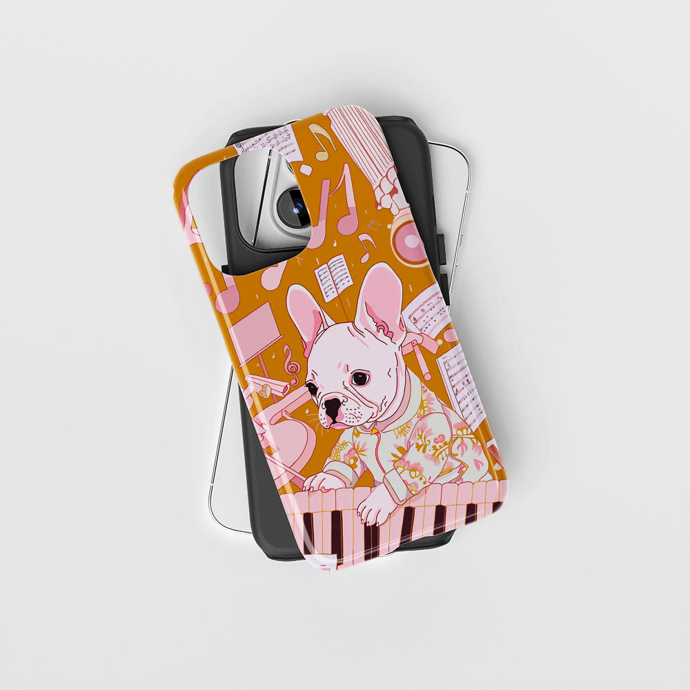 Double-Layer Semi-Handprinted Tough Matte iPhone Case