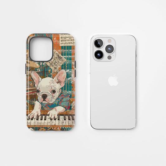 Double-Layer Semi-Handprinted Tough Matte iPhone Case