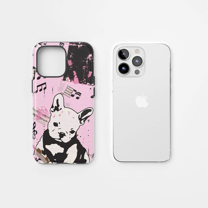 Double-Layer Semi-Handprinted Tough Matte iPhone Case