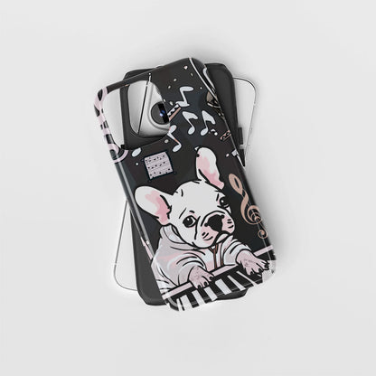 Double-Layer Semi-Handprinted Tough Matte iPhone Case