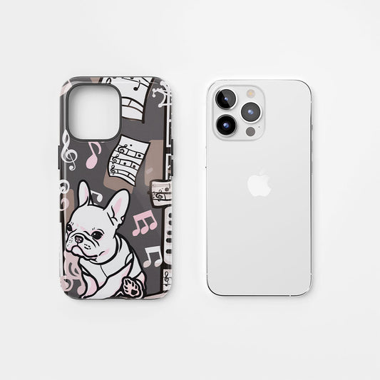 Double-Layer Semi-Handprinted Tough Matte iPhone Case