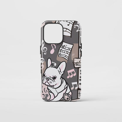 Double-Layer Semi-Handprinted Tough Matte iPhone Case