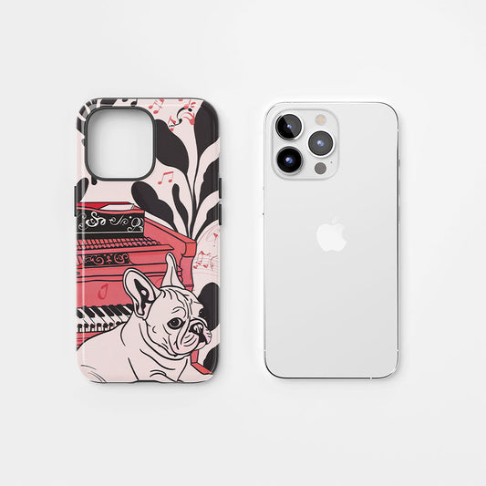 Double-Layer Semi-Handprinted Tough Matte iPhone Case