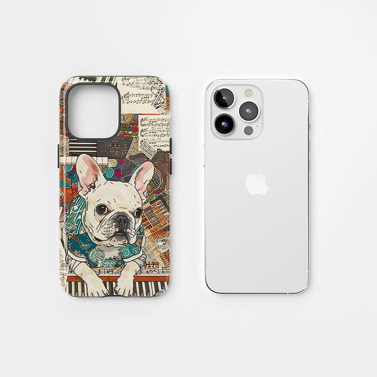 Double-Layer Semi-Handprinted Tough Matte iPhone Case