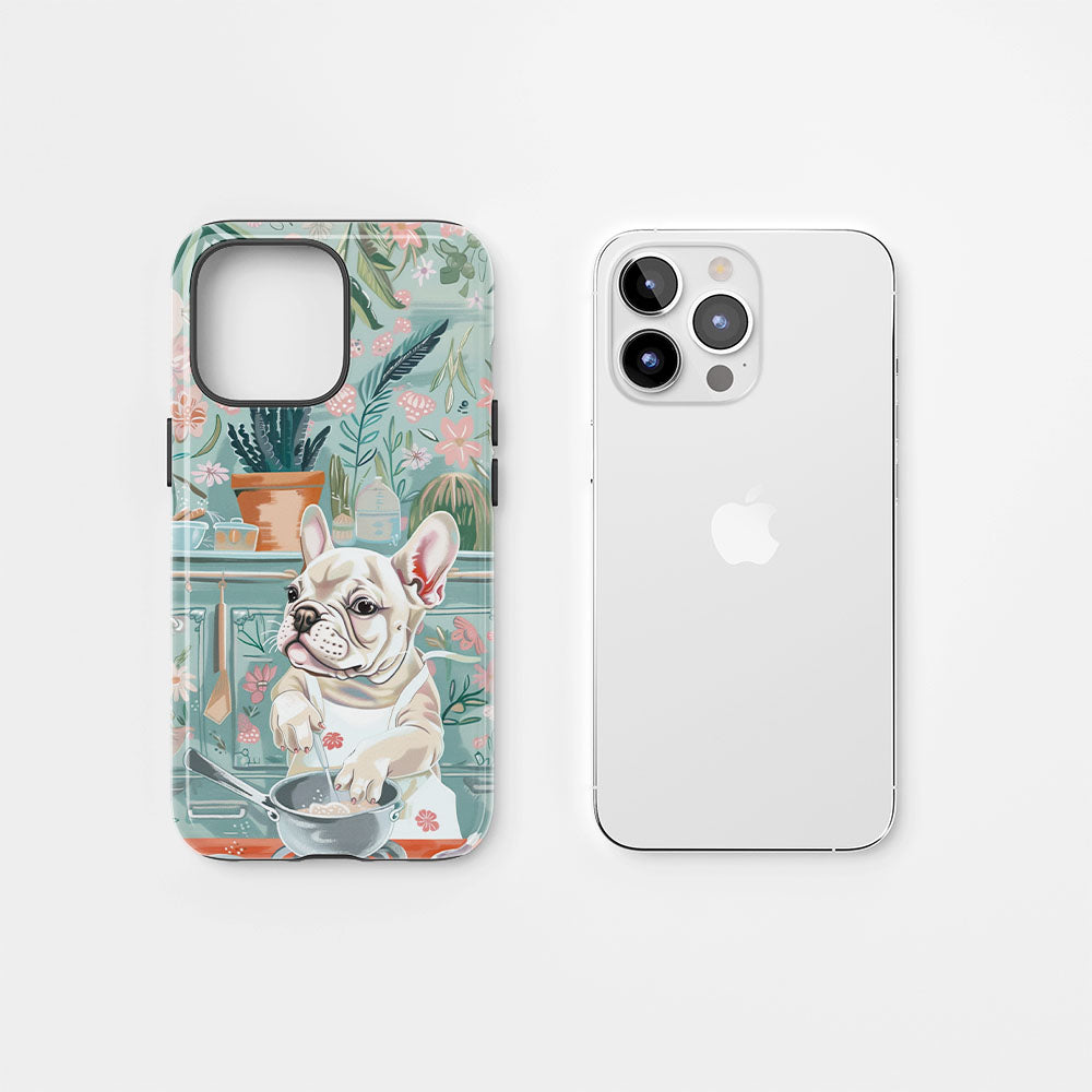 Double-Layer Semi-Handprinted Tough Matte iPhone Case